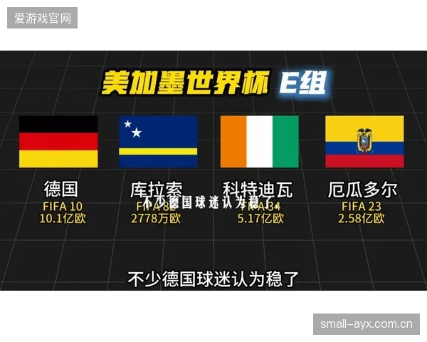 厄瓜多尔虽防守稳固，但在E组面对德国和科特迪瓦，出线形势严峻。